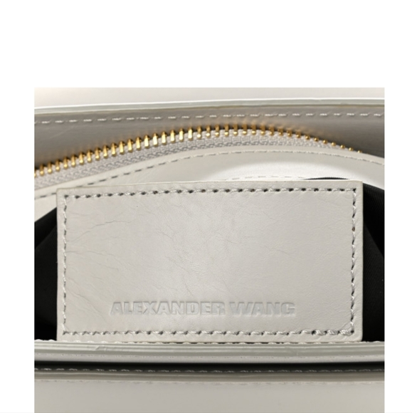 🌸ALEXANDER WANG Calfskin Small Lia Sling Crossbody Pale Gold Hardware - Picture 8 of 12